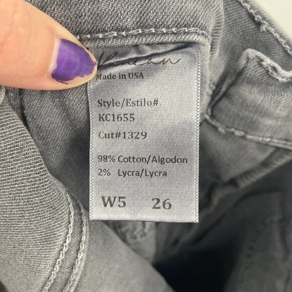 KanCan Gray High Rise Skinny Denim Casual Jeans Size 26 - Picture 8 of 9